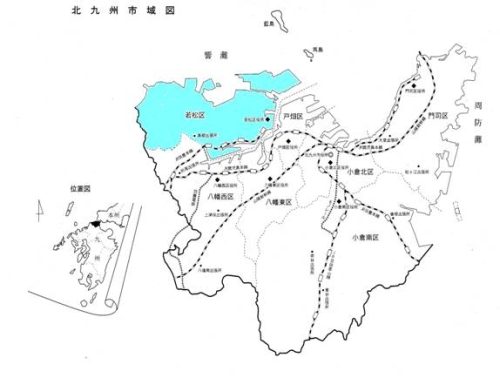 北九州市域図