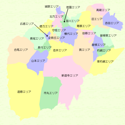 小倉南区地域図
