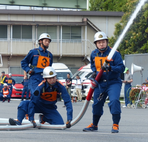 北九州市消防ポンプ操法大会の写真