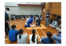 フレッシュマン防災研修の写真です