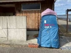 七尾市に設置したマンホールトイレの写真