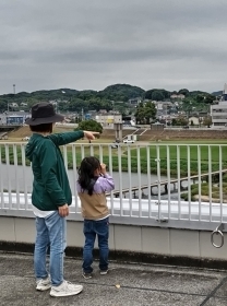 野鳥観察の様子