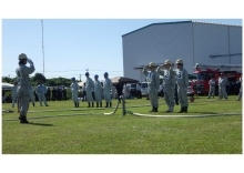 消防操法大会の写真