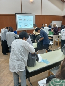 8月の講座の様子　山田緑地