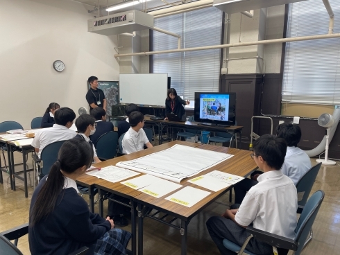 職業体験の様子