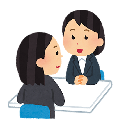 福岡県ママと女性の就業支援センターの出張相談のイラスト