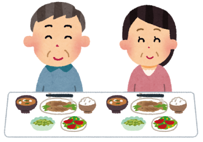 食卓相談のイラスト