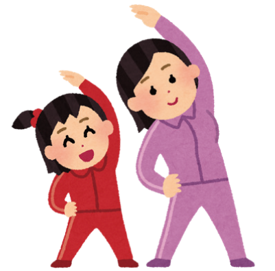 親子体操教室のイラスト