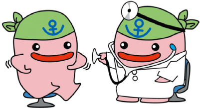 健康だよりの特定健診のイラスト