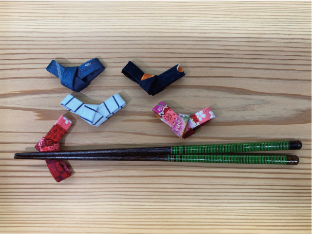 ハギレで手作り箸置きの写真