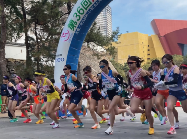 選抜女子駅伝北九州大会の様子