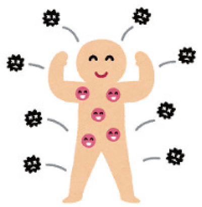 菌に強いイラスト