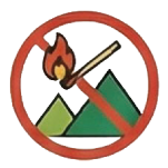 山林・原野での火入れをしないのイラスト