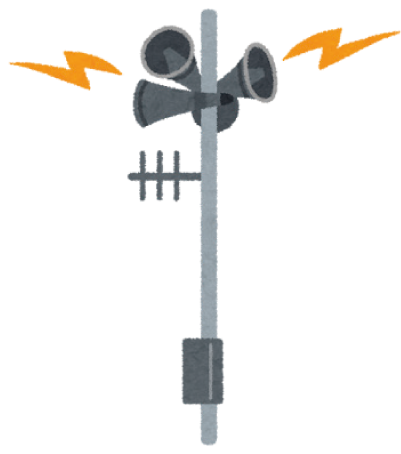 防災スピーカーのイラスト