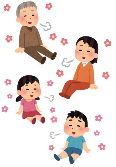 フリースペースを利用する人のイラスト