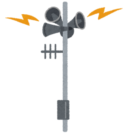 防災スピーカーのイラスト