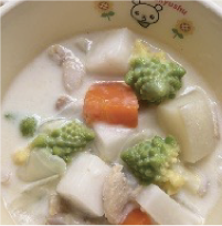 ロマネスコのクリーム煮の画像