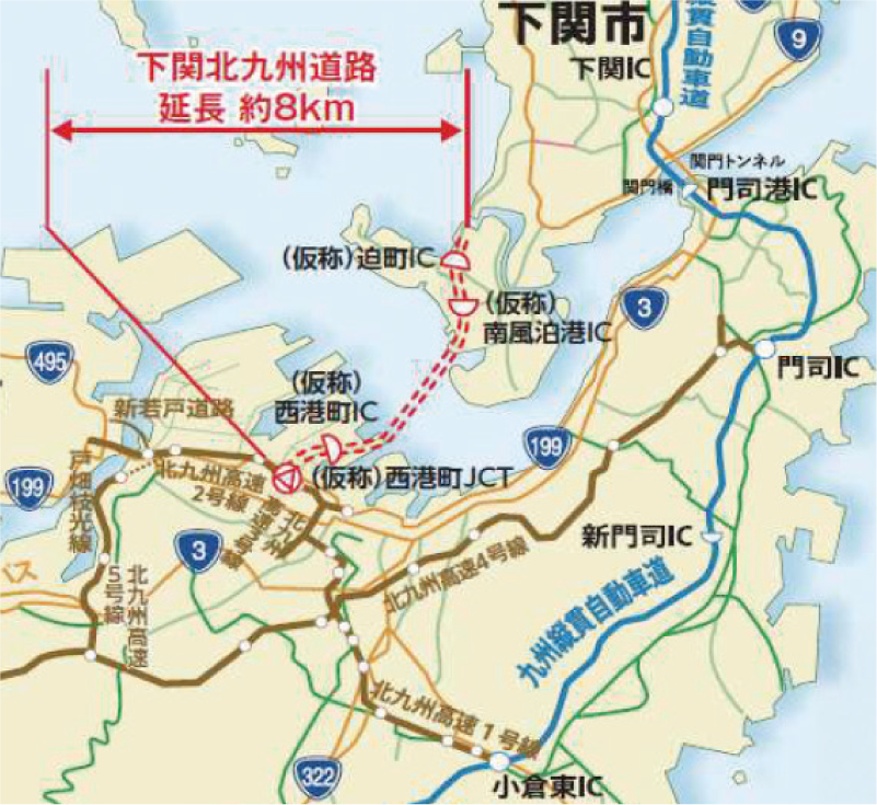 下関北九州道路の都市計画が決定しました！の画像