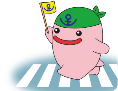 横断歩道を渡るじーも