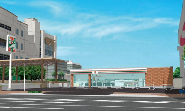 誘致予定のセブン-イレブンのCG画像