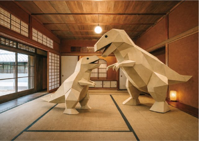 松岡忠夫の「絵と手づくりのあそび」展の写真