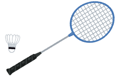 バドミントンラケットのイラスト
