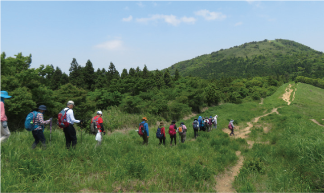 新緑の貫山登山の写真