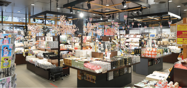 お土産ショップの写真