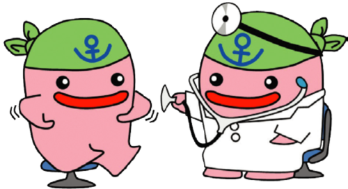 健診するじーものイラスト