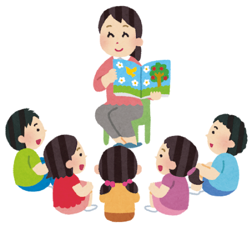 よみきかせのイラスト