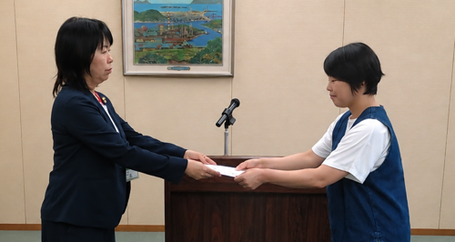 委嘱式の様子
