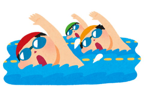 水泳のイラスト