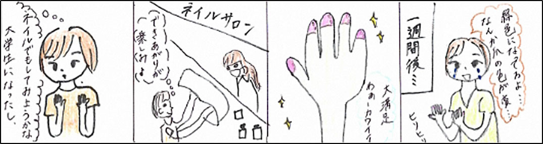 ネイルサロン編　事例漫画