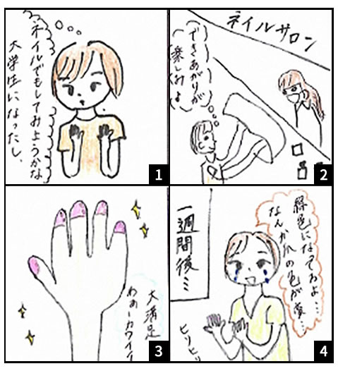 ネイルサロン編　事例漫画