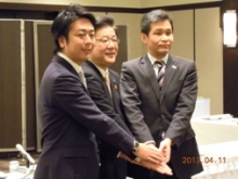 髙島福岡市長（左）、北橋北九州市長（中）、幸山熊本市長（右）の画像