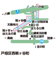 戸畑区天籟寺川への案内図画像