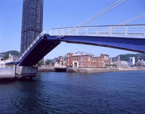 門司港レトロ・跳ね橋の写真