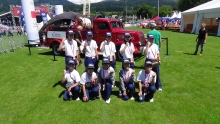 ヨーロッパ青少年消防オリンピック日本チームの集合写真