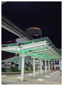 小倉駅周辺でのライトアップの写真