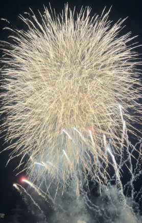 八幡南お盆まつりと花火大会の打ち上げ花火