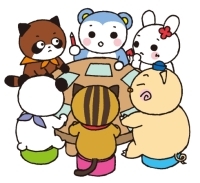 会議するモモマルくん