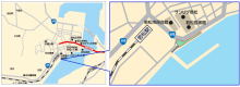 画板灯篭設置場所の地図