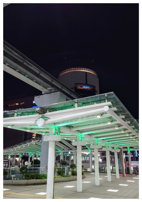 小倉駅周辺でのライトアップの写真
