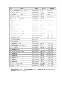 リハビリタイム一覧