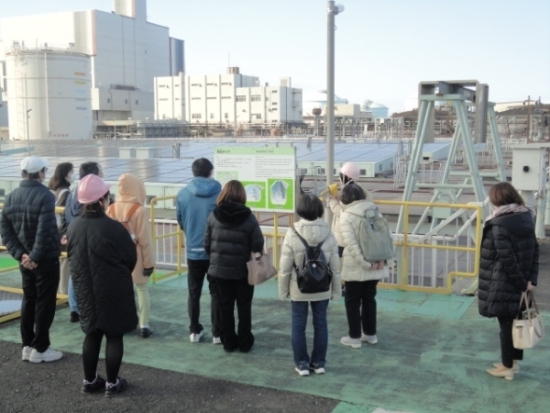 【見学の様子】東部浄化センター