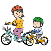 ヘルメット着用イラスト