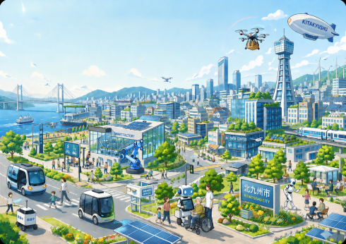 「北九州市フィジカルAI共生都市」キービジュアルの画像