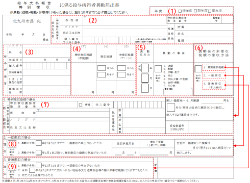 異動届書き方