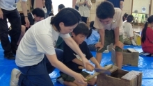 竹細工教室の様子
