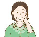 考える女性のイラスト